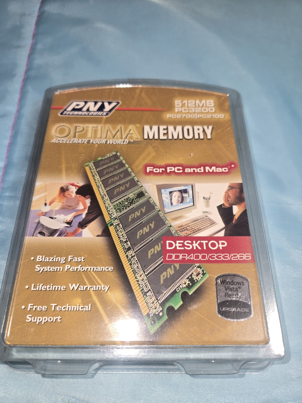 PNY PC-3200 512 MB DIMM 400 MHz DDR SDRAM Memory (D256MPC32OPT)
